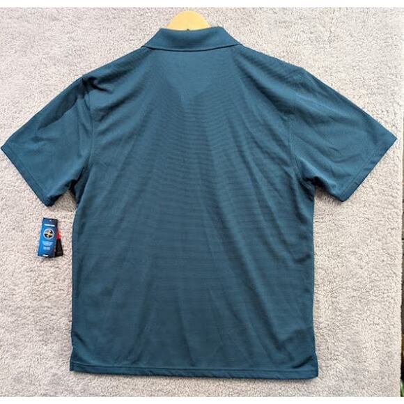 Grand Slam Performance Golf Shirt Men's XL Polo UPF 50 Wicking Deep Teal NWT - Picture 11 of 11